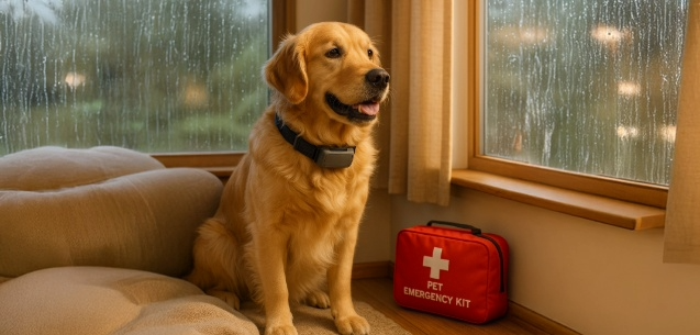 ¿Y si tu mascota se pierde durante la tormenta?